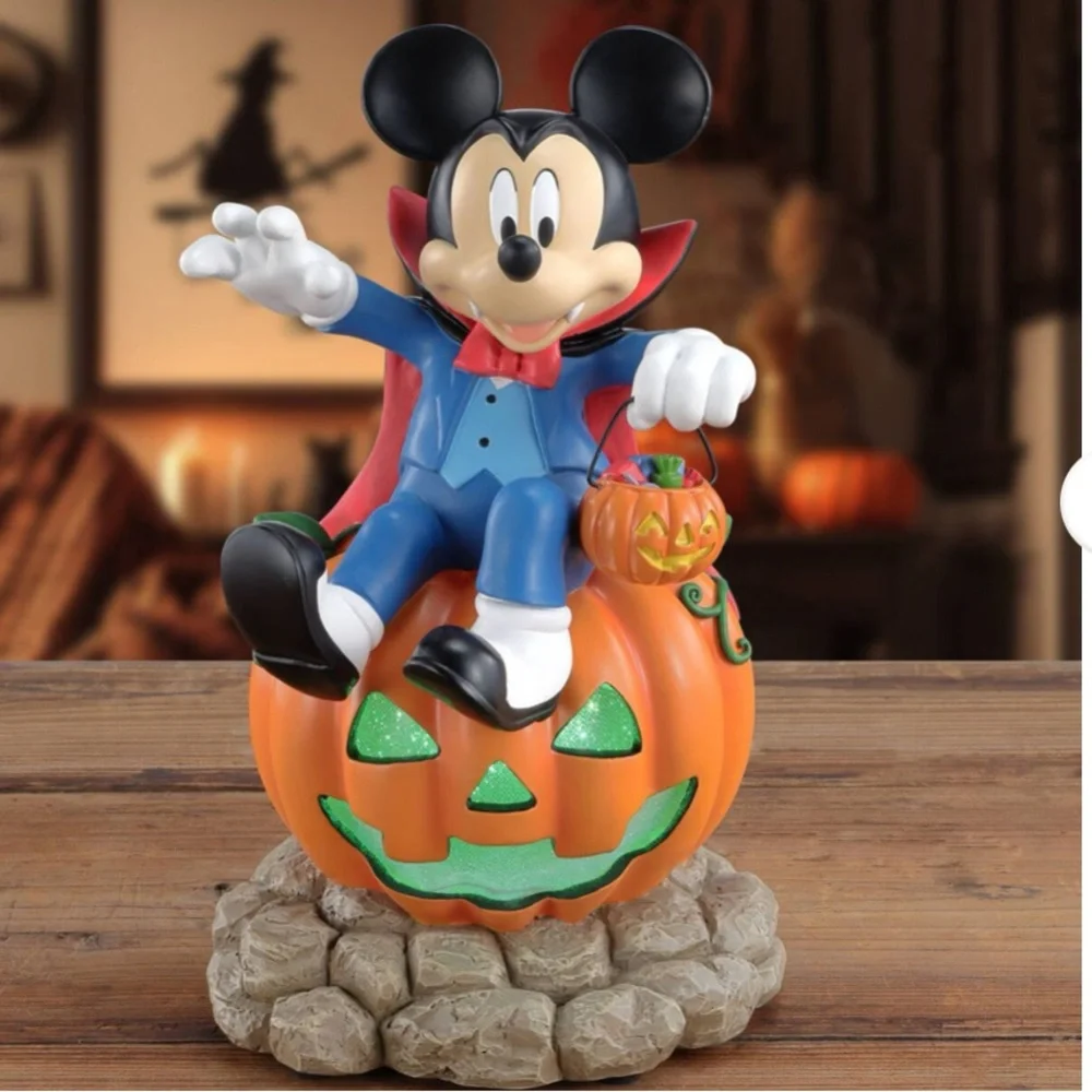 Disney Mickey Color Changing Light Up Vampire with music Halloween Decor NIB